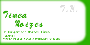 timea moizes business card